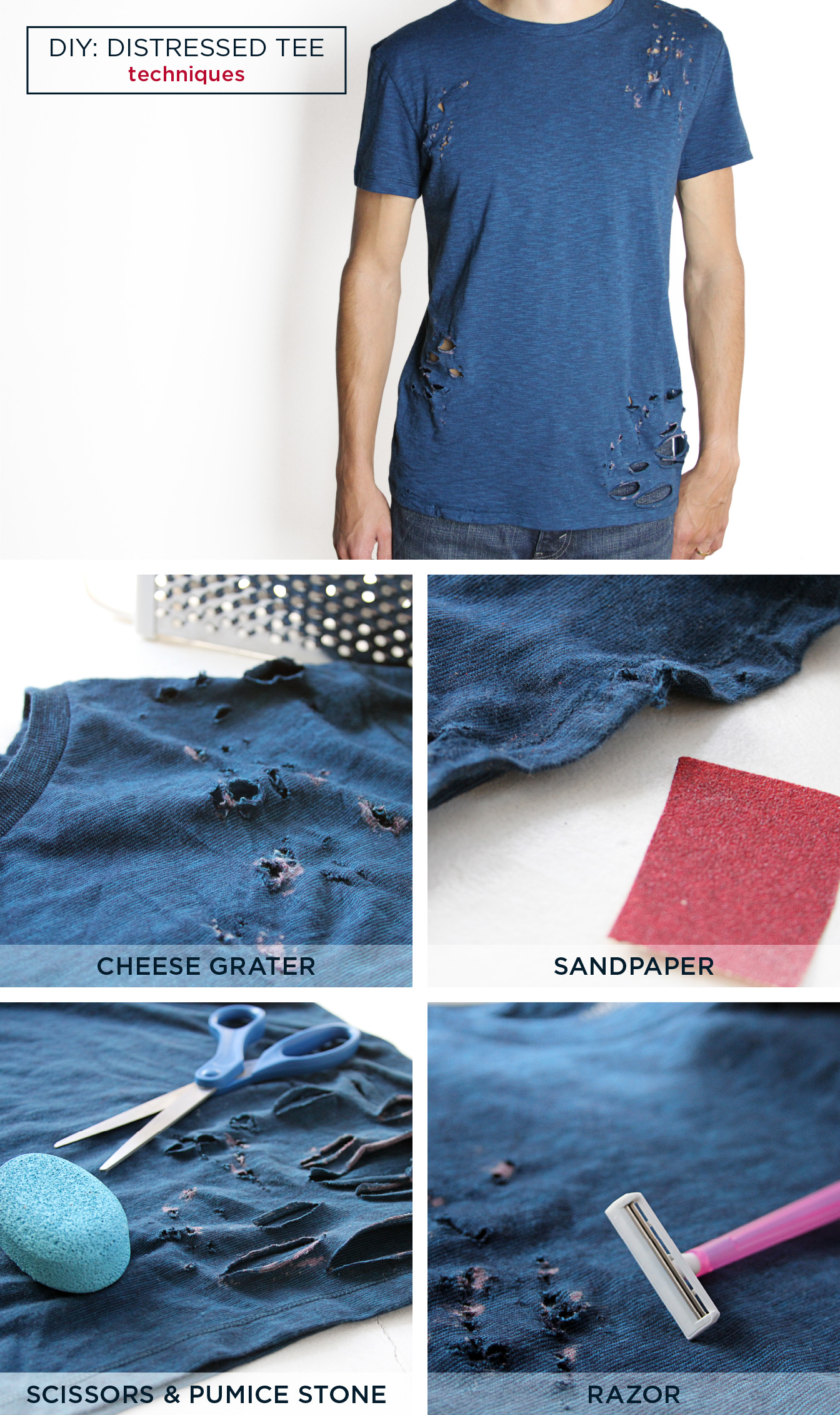 diy distressed sweatshirt