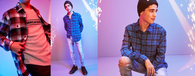 AE Plaid & Flannel Shirts