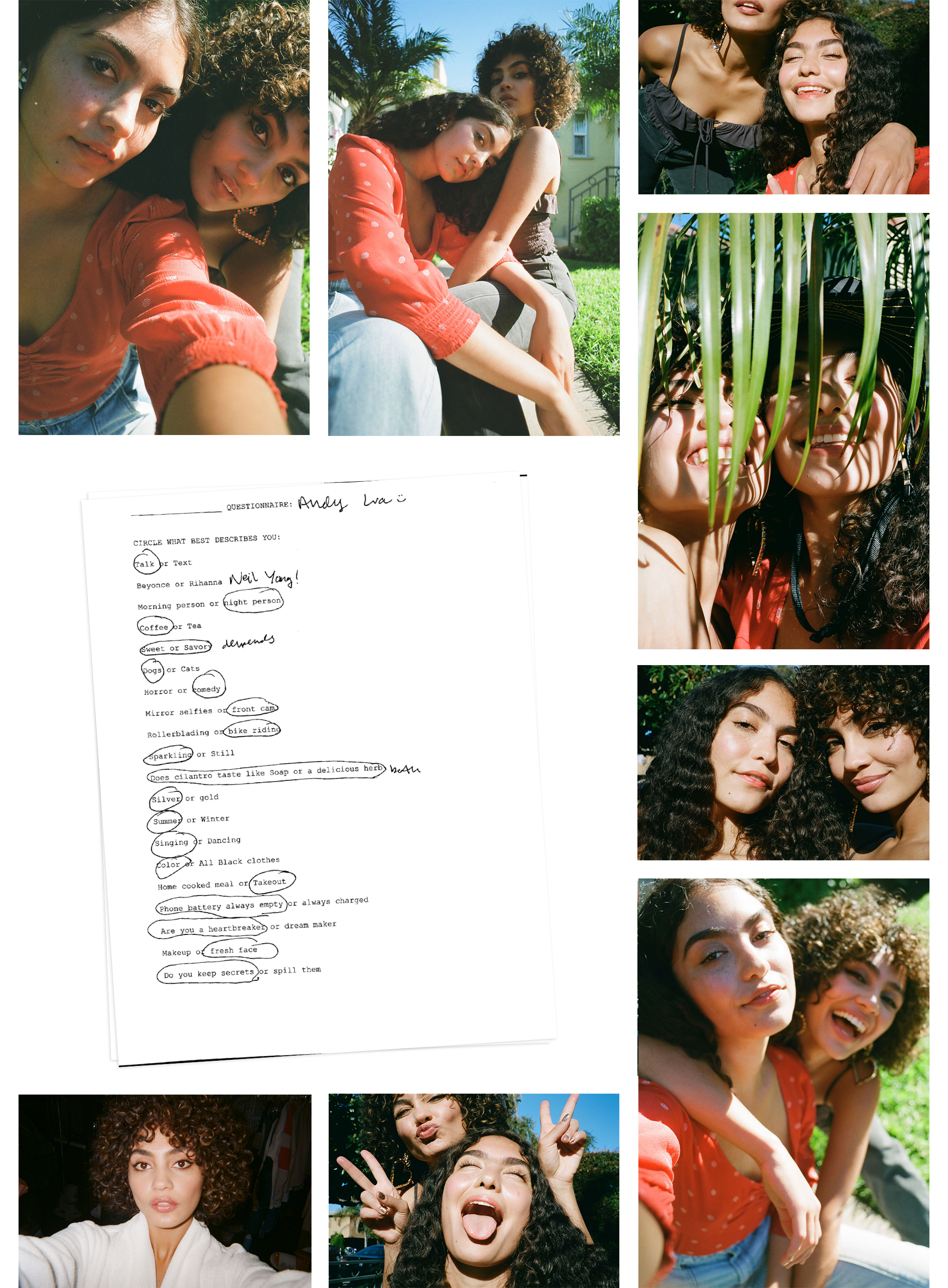 photos & polaroids of Andy & Mariana