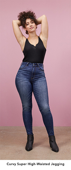 High waisted best sale black jeans curvy