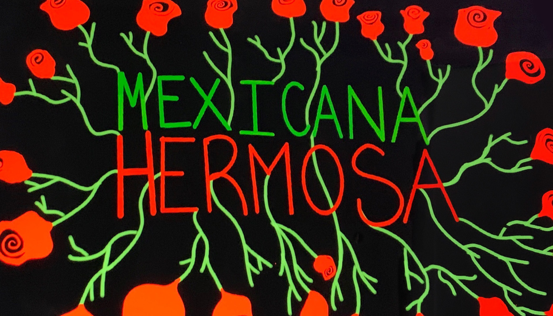  Picture of a digital art piece that Edith created based on the inspiration she got while listening to the song "Mexicana Hermosa" by Natalia Lafourcade